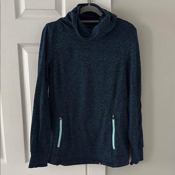 Dark Blue Pullover with Zipper Pockets - Picture 1 of 4